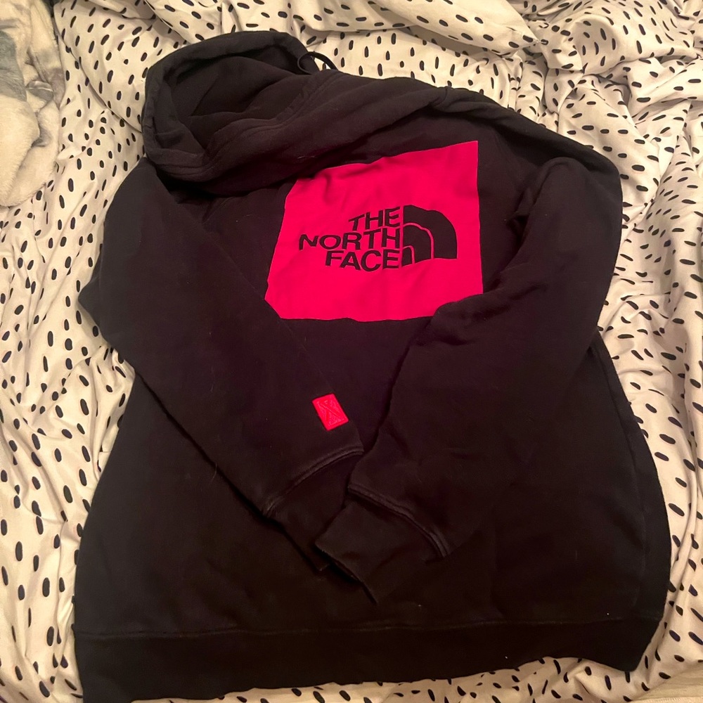 Woman’s North Face Pink and Black small hoodie